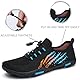 Badeschuhe Herren Damen Barfußschuhe Wasserschuhe Schwimmschuhe Strandschuhe für Surfen,Tauchen,Bootfahren,Gymnastik Fitness (Schwarz Blau 63, 47EU)
