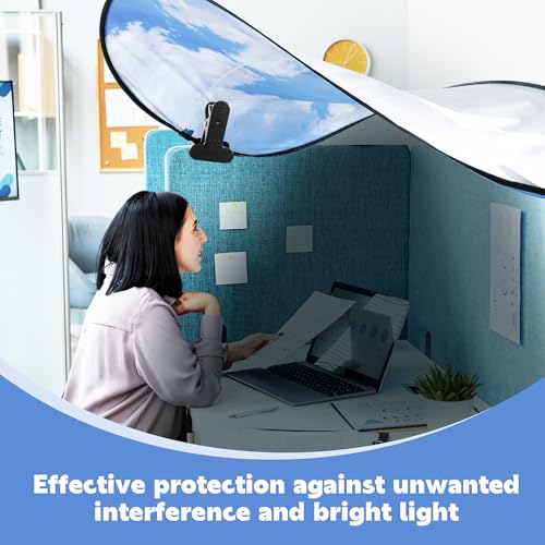 BALAPET Escudo de luz de cubículo (azul e branco)