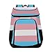 Transgender Pride Flag Cooler Zaino Riutilizzabile Grande Capacità Isolato Zaino Cooler Bag per Picnic Escursionismo Campeggio Pesca