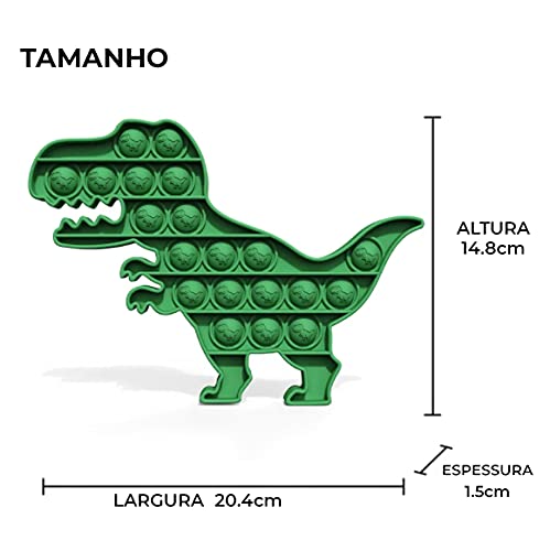Pop It Fidget Toy Bubble Brinquedo Sensorial - Dinossauro