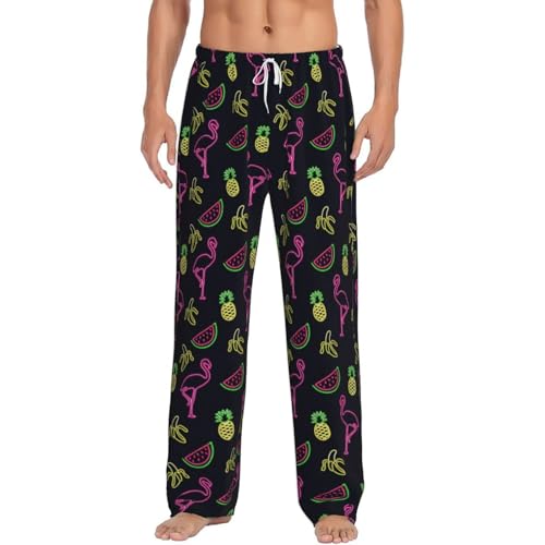 Pantalon de pyjama homme anti-irritation confortable vêtement de nuit doux imprimé fruits