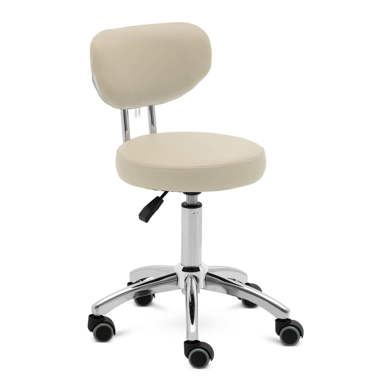 Physa ASCONA - Taburete con respaldo (150 kg, 46-60 cm), color beige oscuro
