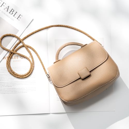 AOKSUNOVA Handykette zum Umhängen Glitzer Schlüsselband Handyband Langes Schlüsselanhänger Gold