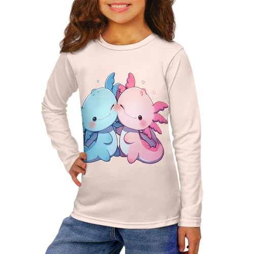 T Shirt for Girls 3-16Y Long Sleeve Crew Neck Shirt Casual Fall Costume Outdoors Athletic T-Shirt4