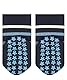 FALKE Unisex Baby Stoppersocken Multi Stripe B Hp Baumwolle rutschhemmende Noppen 1 Paar, Blau Space Blue 6116, 74-80