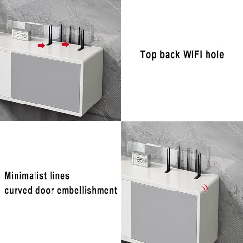 Console multimédia murale pour un centre de divertissement épuré et design