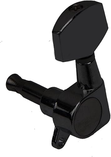 Miniatura 5 de 6 clavijas de afinación de guitarra Yootones cerradas, afinadores cerrados, cabezales de teclas de afinador 3L3R, compatibles con guitarra eléctrica