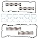 JAVOUKA Rocker Arm Lifters Valve Cover Gasket Set, for Jeep Grand Cherokee/Wrangler,for Dodge Charger/Durango/Challenger,for Ram 1500,for Chrysler 200/300, 11-16, 3.6L V6 Pentastar, 5184296AH(62pcs)