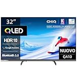 CHiQ 32QA10 32 Pollici QLED Full HD Smart TV HDR10, Dolby Audio, HEVC Main 10, Chromecast Integrato Triplo Tuner (DVB-C/T/T2/S/S2), Nuovo Modello
