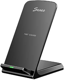 Seneo Wireless Charger, Qi Certified Wireless Charging Stand Compatible with iPhone 11/11 Pro