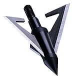 12pcs Hunting Broadheads 100 Grain, 1.5' Cutting Fixed 3 Blades Archery Broadheads Arrow Tips Arrowhead for Compound Bow and Crossbow Hunting