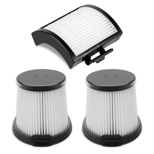 3-Pack Filter Replacement for Shark IW1511UK IW3510UK IW3611UKT Vacuum Cleaner, Shark Detect Pro Replacement Filters, 1 HEPA Filter & 2 Pre-motor, Shark Detect Pro Accessories, Reusable & Washable