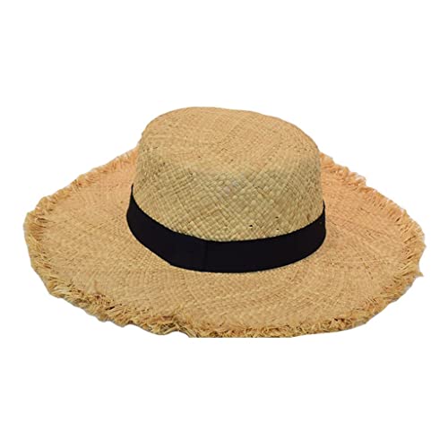 Chapeau de plage grand bord pour le shopping d'été et les journées ensoleillées