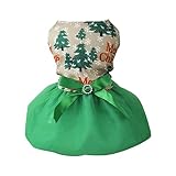 Luojuny estido de Chaleco de Mascotas de Navidad, Trajes de Gato con Capucha de Sudadera con Capucha de Sudadera, Falda Ligera de Cachorros de Tutor Transpirable Ropa para Mascotas, Ropa de Cachorro