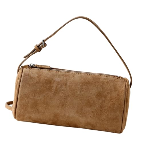 Women's Shoulder Bag Velvety Textured Fabric Spacious Interior Modern Colors 2025 Collection Multi Pocket Suedes Bag