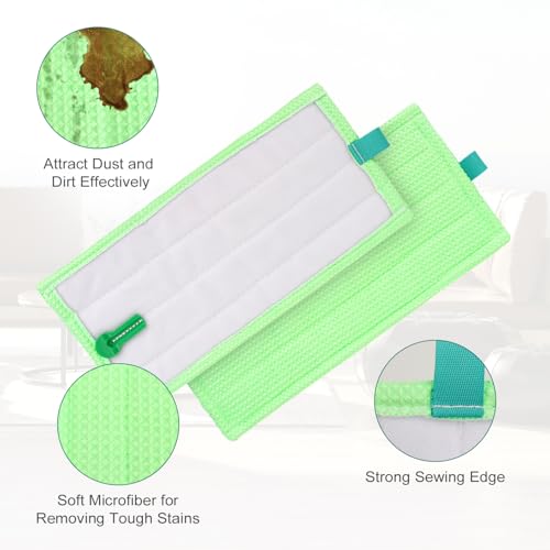 5 Stück Microfaser Bodenwischer Pads Kompatibel mit Vorwerk Hartboden MF600/ SP600/ SPB100/ SP7 Staubsauger - Ersatz Reinigungstuch für Vorwerk Tiger Kobold, Waschbarer und wiederverwendbares