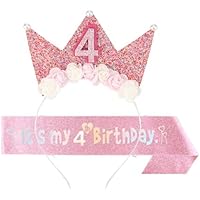 3 Piezas Corona Cumpleaños Cinturón Birthday Girl Kit de