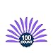 Amscan Big Party Pack 100 Count Mid Weight Plastic Knives, Purple