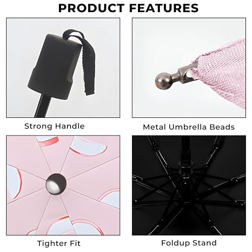 Image of Kraptick Printed Travel Umbrella for Rain, UV, Wind Proof, Water-Proof Umbrella for Men /Women /Boys /Girls /Kids (UMBR-02)