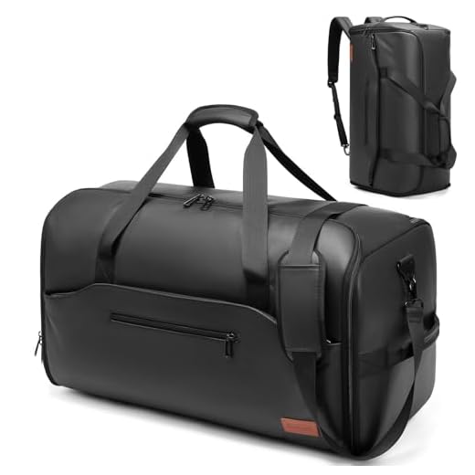 Best travel duffel bag world straps wheels rolling Moulyan 3-in-1 Garment Travel Duffle Bag