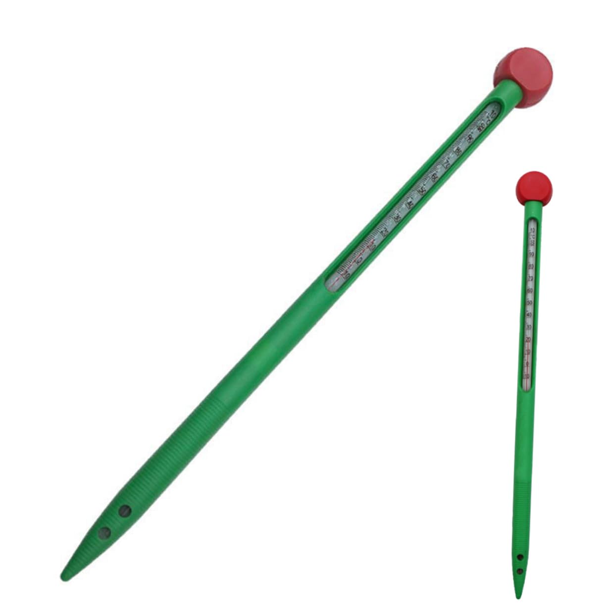 SOLUSTRE 3pièces Thermomètre avec Thermomètre à Tige Intégré pour Jardinage Température Sol pour Utilisation Extérieur