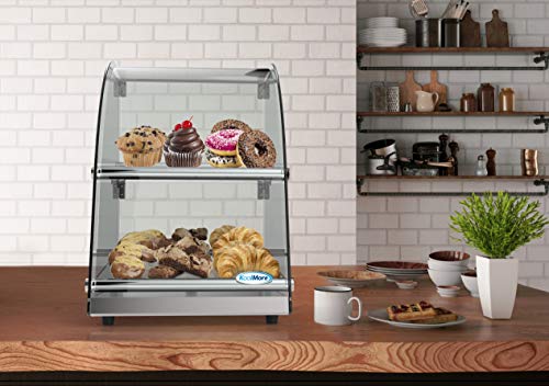 Image of KoolMore DC-2CN Bakery Display Case, 2.4 Cu. Ft - 2 Shelves