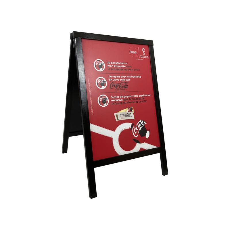 Ponte stop marciapiede con cornice legno grezzo dimensioni 90x55 cm