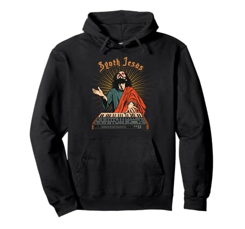 Synth Jesus pour joueur de synthétiseur et Dj Musicien Sweat à Capuche