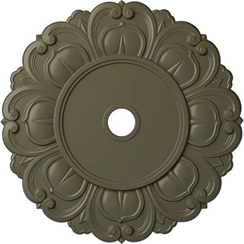 32 1/4"OD x 3 5/8"ID x 1 1/8"P Angel Ceiling Medallion (Fits Canopies up to 15 3/4"), Hand-Painted Painted Turtle