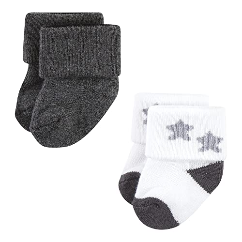 Image of Hudson Baby Baby 8-pack Cotton Rich Newborn and Terry Socks
