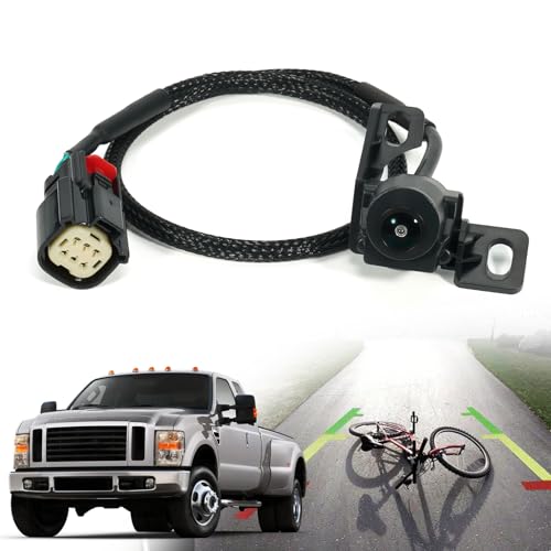 Image of Backup Camera with Wiring Harness 9C3Z-19G490-E Fits for Ford F250 F350 F450 F550 Super Duty Pickup, 2008-2012 TailgateRearview Camera, 9C3T-19G490-BD, 9C3Z19G490E, 9C3T19G490BD