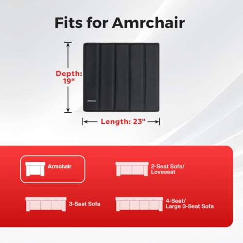 Image of Comfyanno Couch Cushion Support Board, Repairs Sagging Armchair, Ready to Use, 19 inch x 23 inch, Heavy-Duty Solid Wood Board, Safe Corner, Sinking Couch & Sofa Fix Saver