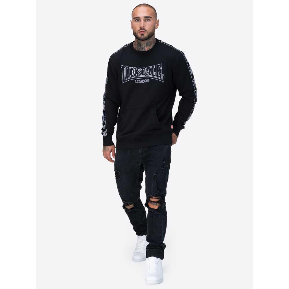 Lonsdale Herren Herren Rundhals Sweatshirt Normale Passform Kirklinton Sweatshirt (1er Pack)