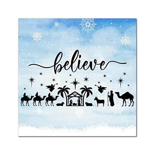 Plaque murale Believe en bois noble de 35,6 cm pour une finition épurée
