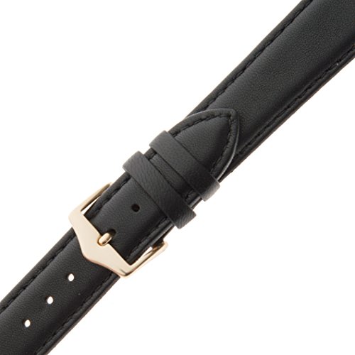 Gilden 16-18Mm Unisex Genuine Lambskin Padded Black Watch Strap Ls16-0118 (18 Millimeter End Width, Black) #TOP2