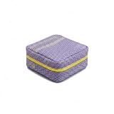 Hanging Mesh Storage Bag, See-Through Polyester Travel Organizer for Toiletries & Cosmetics, Compact Vertical Pouch with Loop