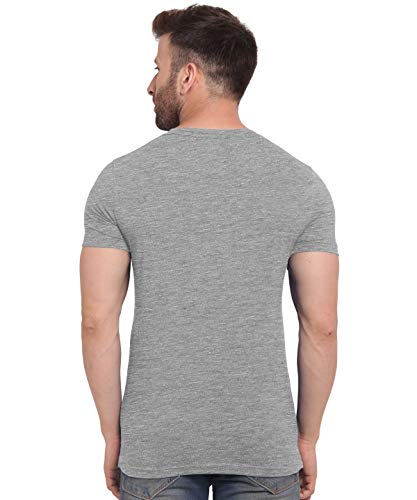 Image of BULLMER Mens HalfSleeve Round Neck Printed Cotton Tshirt - Combo Tshirt - PaCK of 2 Multicolour