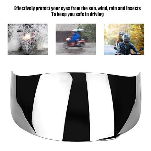Acouto Helmet Lens Visor for AGV K1 K3 SV K5 K5‑S Motorcycle Helmet Full Face Lens Visor Silver Plated by Acouto - Image 4