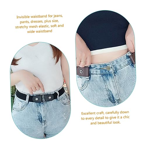 LIFKOME No Buckle Stretch Jeans Belt for Men and Women Invisible Elastic Waist Belt Comfortable and Flexible Design for Everyday Wear3