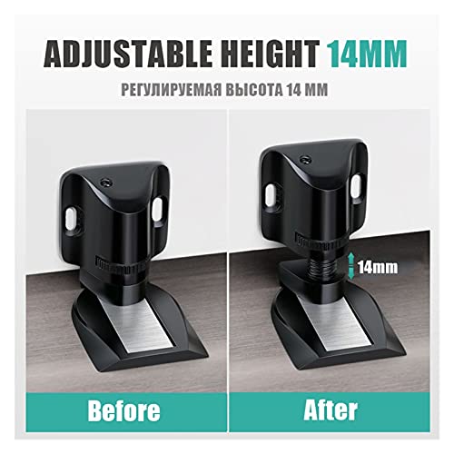 Batente de porta autoadesivo, amortecedor de pára-choques, batente de porta ajustável liga de zinco