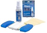 Computer LCD Screen Cleaning Kit - Tool Includes Cleaner Solution Spray, Keyboard Brush, 5 Microfiber Cloth Wipes - Cleans Laptop Surface, Plasma / Flat TV Monitor, Macbook, iPad, iPhone - Pyle PCL107