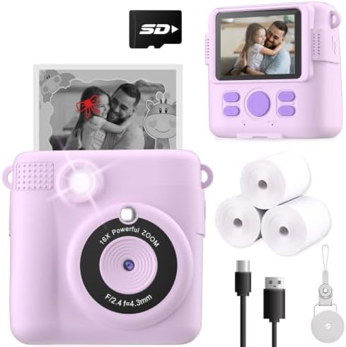 ESOXOFFORE Instant Print Camera for Kids, Christmas Birthday Gift...