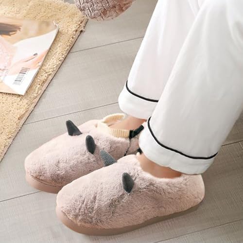 Chaussons chauffants électriques USB et pantoufles pelucheuses de maison