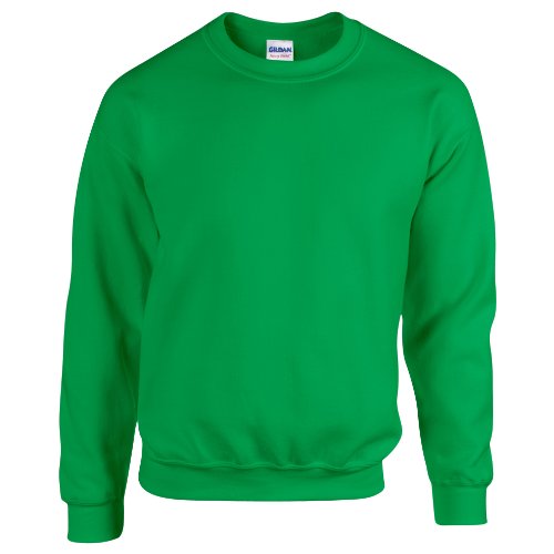 GILDAN Herren 50/50 Adult Crewneck Sweat Sweatshirt, Green (Irish Green), L