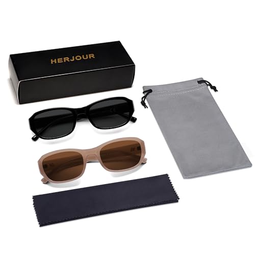 Image of Trendy Retro Rectangle Sunglasses Womens Mens 90s Classic Vintage Sun Glasses AR82341