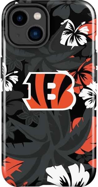Skinit Impact Phone Case Compatible with iPhone 15 - Officially Licensed NFL Cincinnati Bengals Double Vision Design