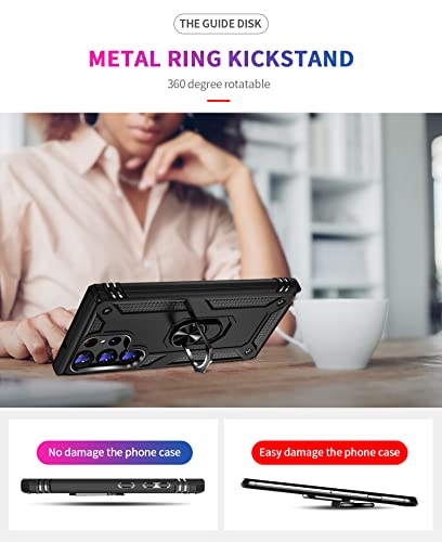 Happygor para Capa Capinha Case Anti Impacto Para Samsung Galaxy S23 Ultra 5G,Capa protetora para ce