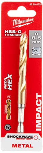 Milwaukee 48894720 Shockwave Drill Hss-G Hex 8.5 mm