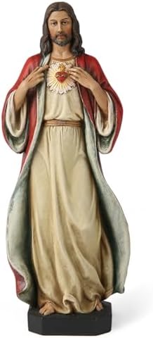 BC Catholic Sacred Heart of Jesus Statue, Jesus Christ Figure, Re...