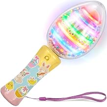 Magic Ball Wand for Kids 7.5" - Custom Egg-Shaped Top Light Up Magic Ball Toy Wand with Batteries Included - Flashing LED Spring Summer Toy Wands for Boys & Girls, Fun Gift or Birthday Party Favor